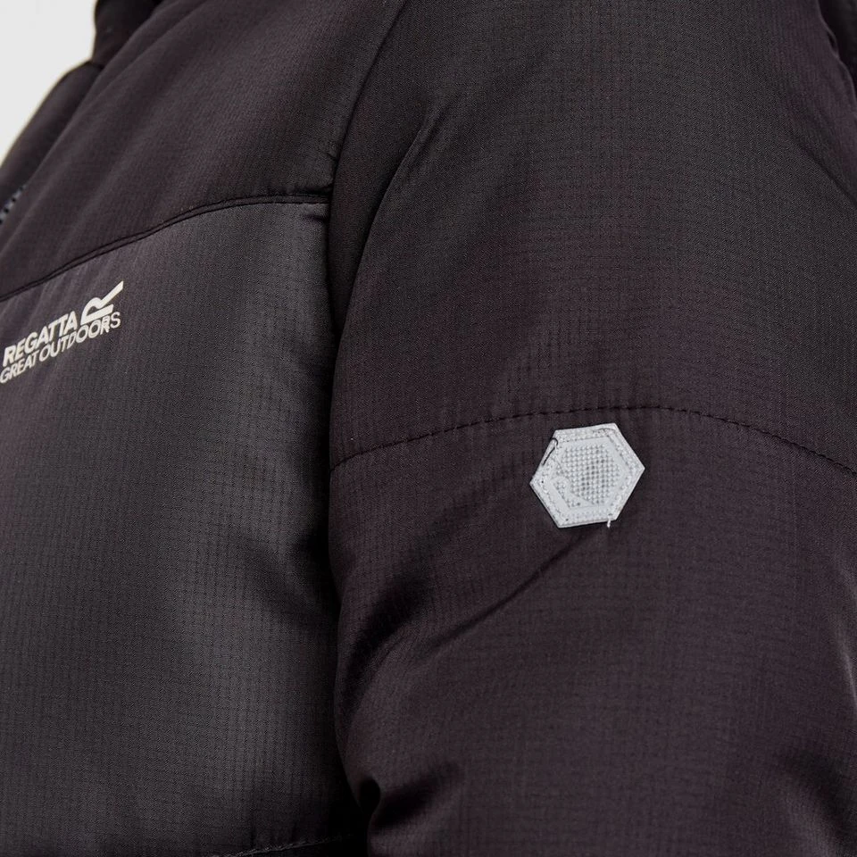 Regatta Kids' Lofthouse VI Insulated Jacket Ash Dark Grey Black - Image 8