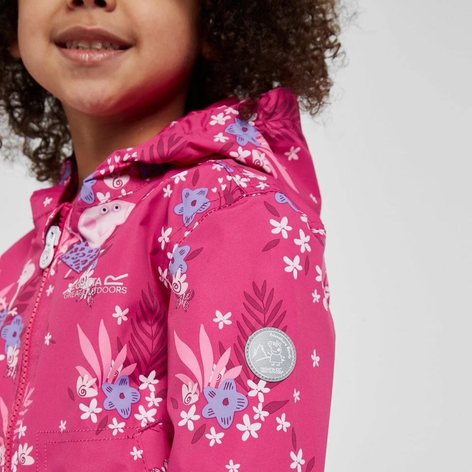 Regatta Kids' Peppa Pig Muddy Puddle Waterproof Jacket - Image 5