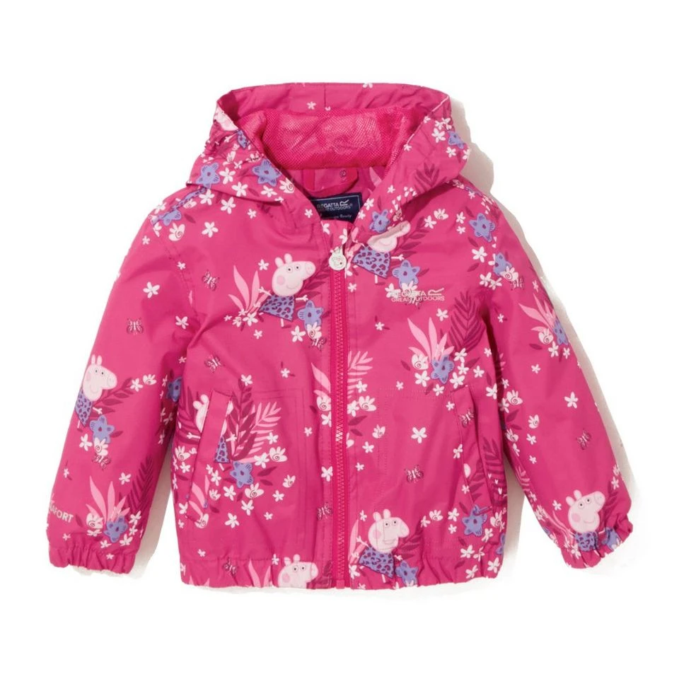 Regatta Kids' Peppa Pig Muddy Puddle Waterproof Jacket - Image 7