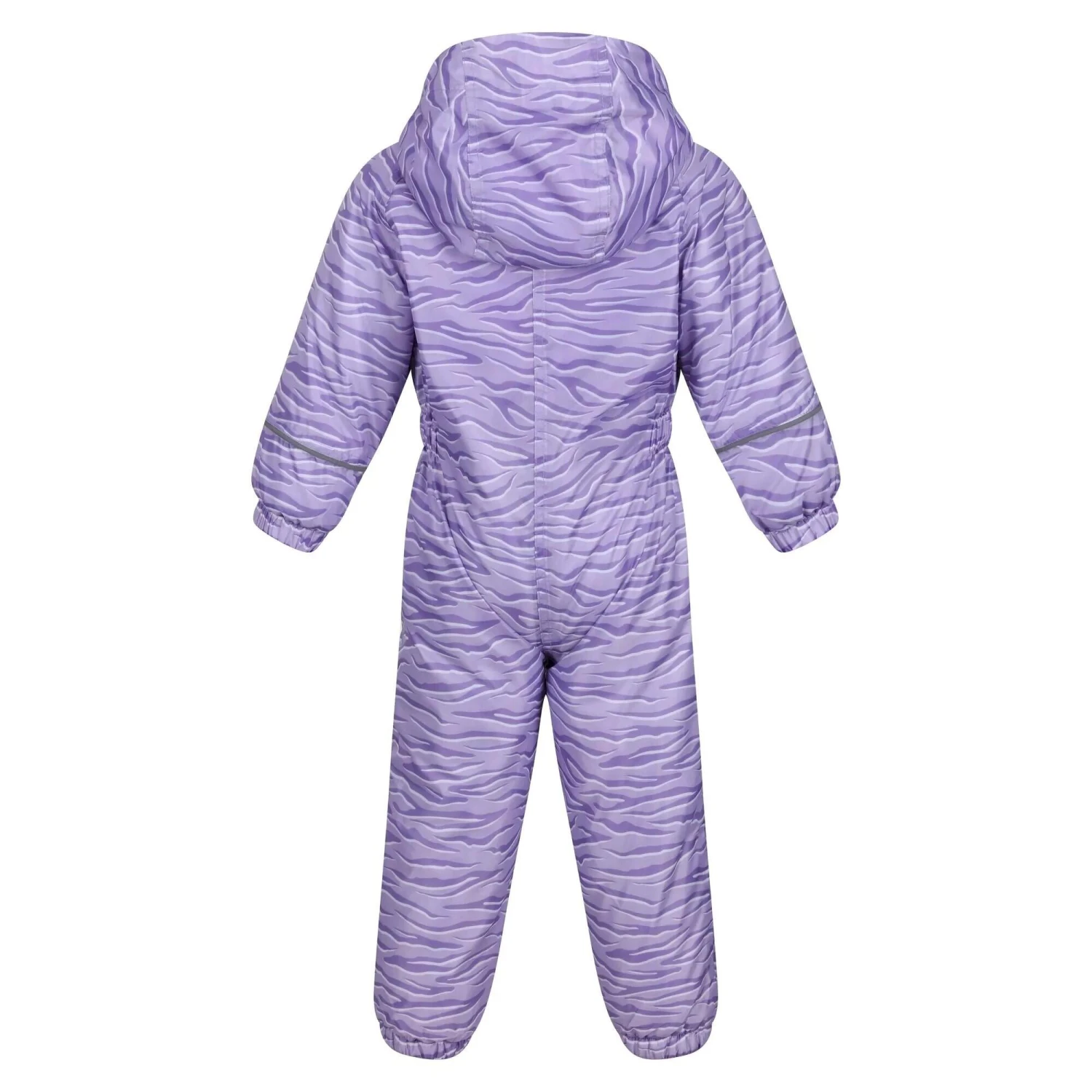 Regatta Childrens/Kids Splat II Zebra Print Waterproof Puddle Suit (Pansy) - Image 2