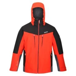 Regatta Mens Highton II Waterproof Insulated Jacket (Cajun Orange/Black)