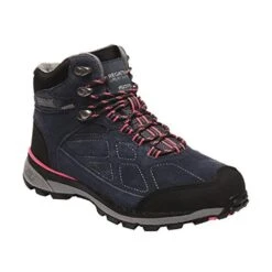 Regatta Womens/Ladies Samaris Suede Walking Boots (Navy/Duchess Pink)