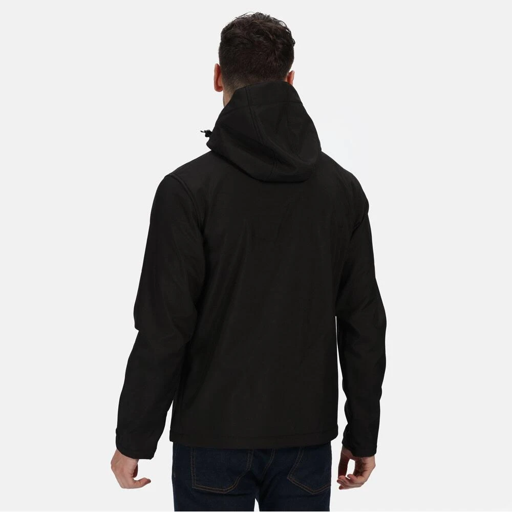 Regatta Mens Venturer Three Layer Soft Shell Jacket (Black) - Image 4