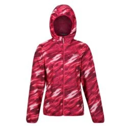 Regatta Womens/Ladies Serenton Brush Stroke Waterproof Jacket (Wild Plum)