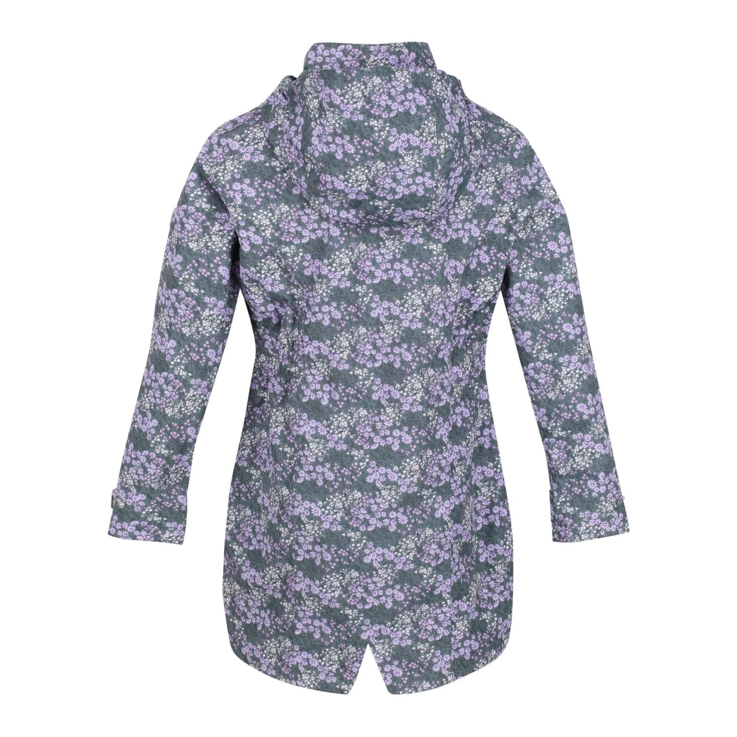 Regatta Girls Talei Floral Waterproof Jacket (Balsam Green) - Image 2