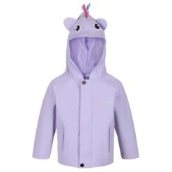 Regatta Childrens/Kids Unicorn Waterproof Jacket (Lilac)
