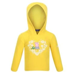 Regatta Childrens/Kids Peppa Pig Floral Hoodie (Maize Yellow)