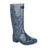 Regatta Womens/Ladies Wenlock Animal Print Wellington Boots (Ice Grey/Slate Blue)