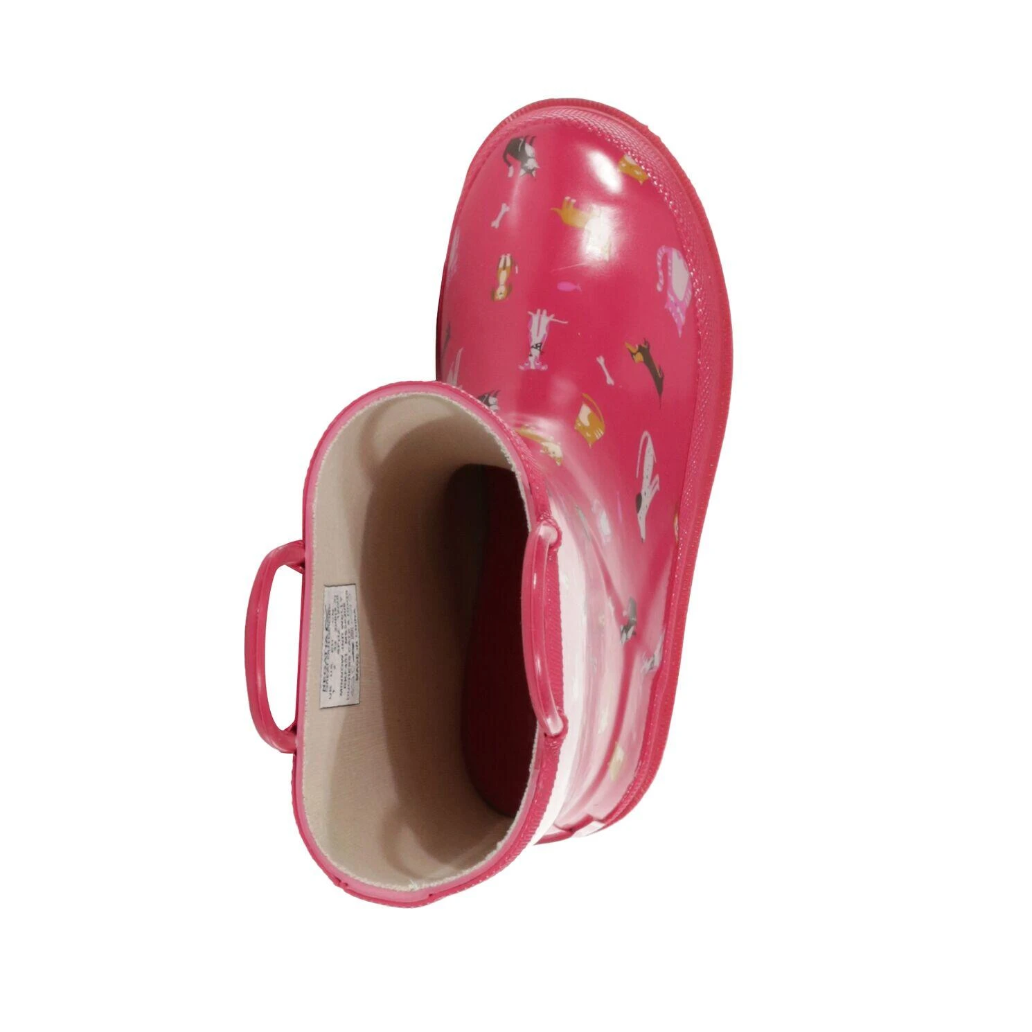 Regatta Childrens/Kids Minnow Animals Wellington Boots (Duchess Pink) - Image 4