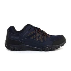 Regatta Mens Edgepoint III Low Rise Hiking Shoes (Navy/Burnt Umber)