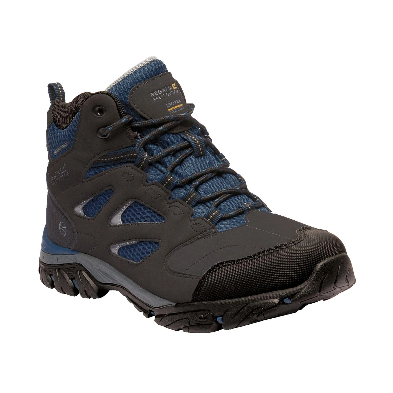 Regatta Womens/Ladies Holcombe IEP Mid Hiking Boots (Ash/Blue Opal)
