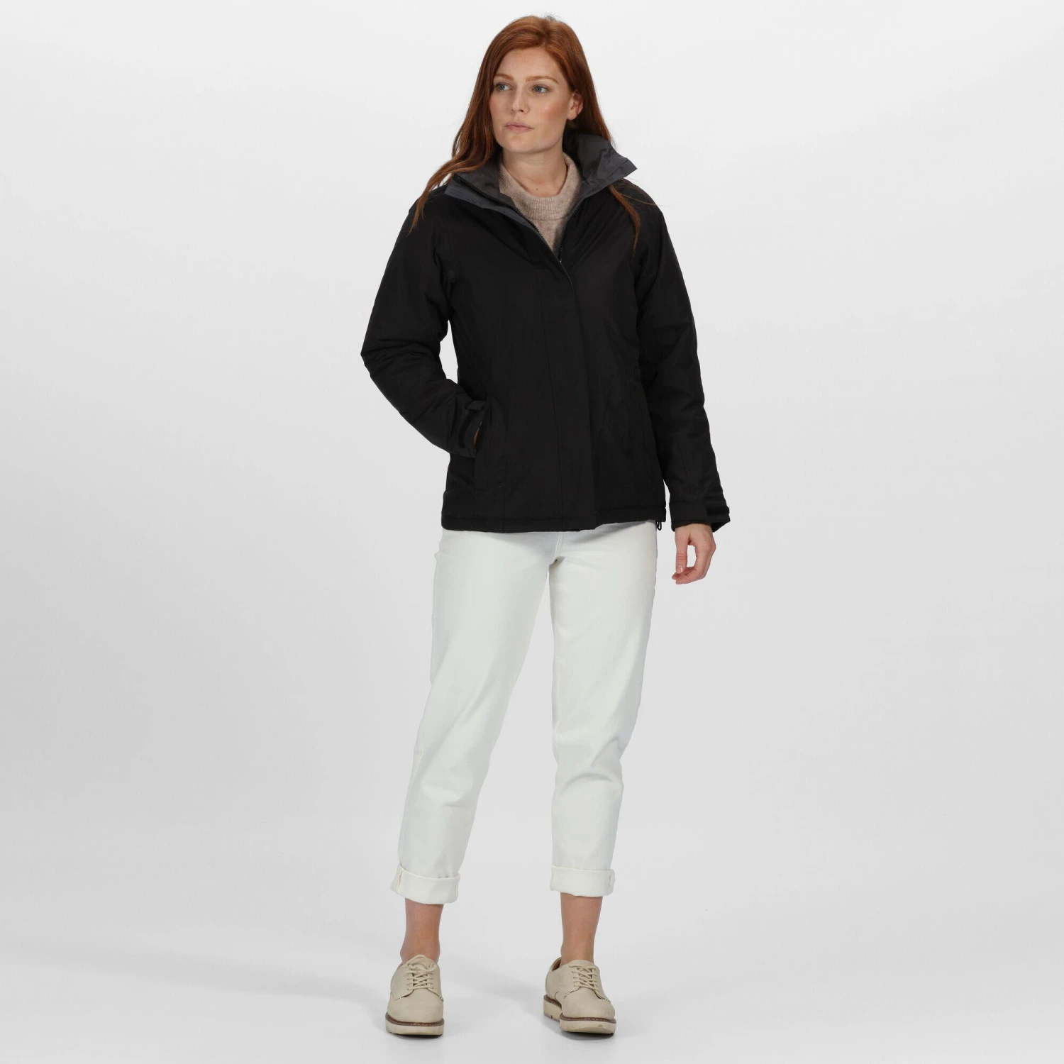 Regatta Womens/Ladies Beauford Insulated Waterproof Windproof Performance Jacket (Black) - Image 3