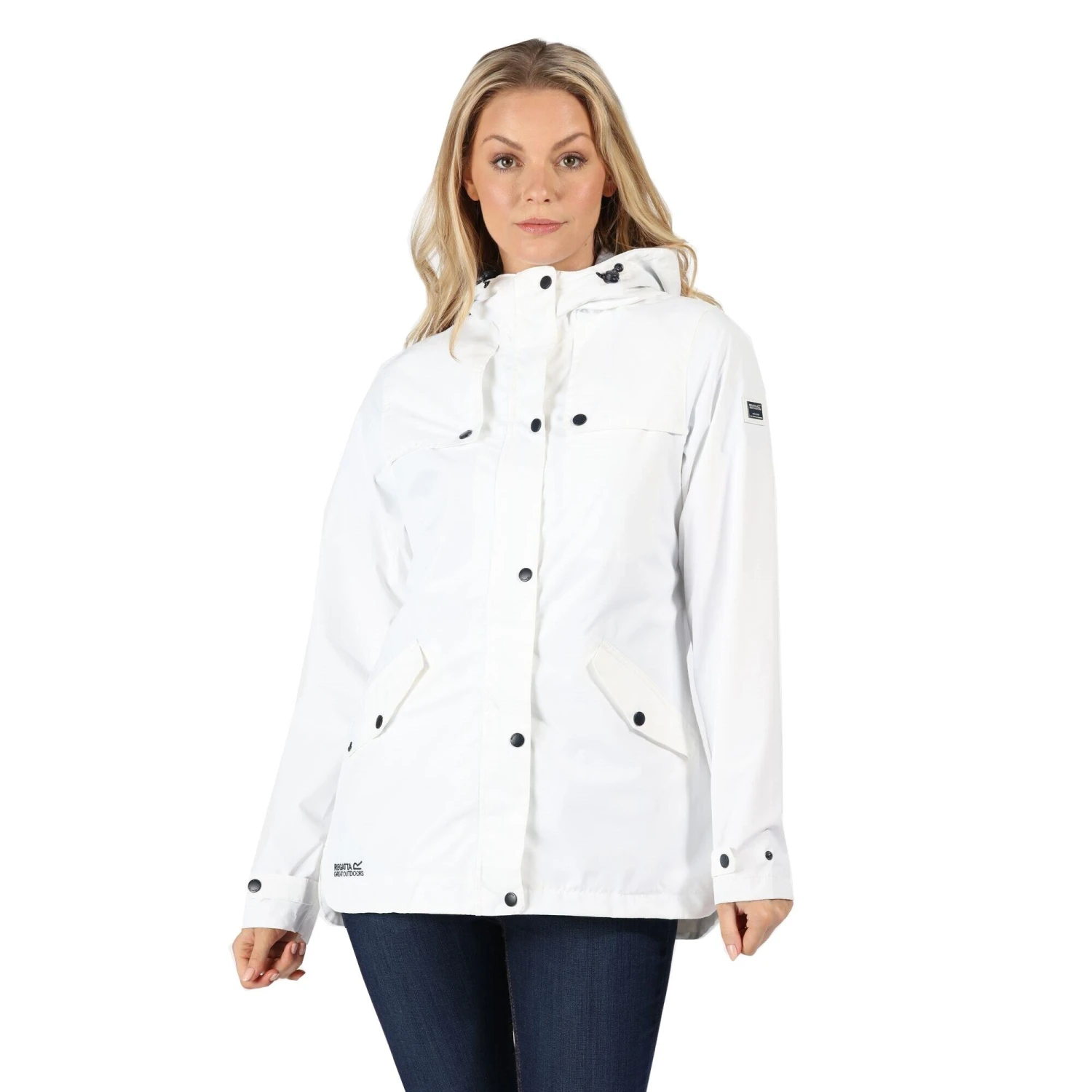 Regatta Womens/Ladies Bertille Waterproof Jacket (White) - Image 3