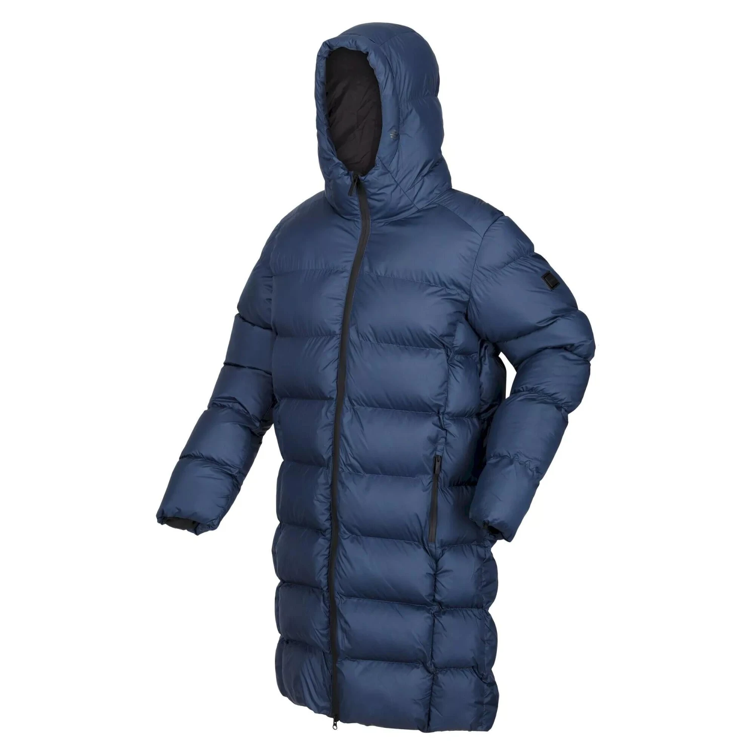 Regatta Mens Hallin Long Length Padded Jacket (Black) - Image 7