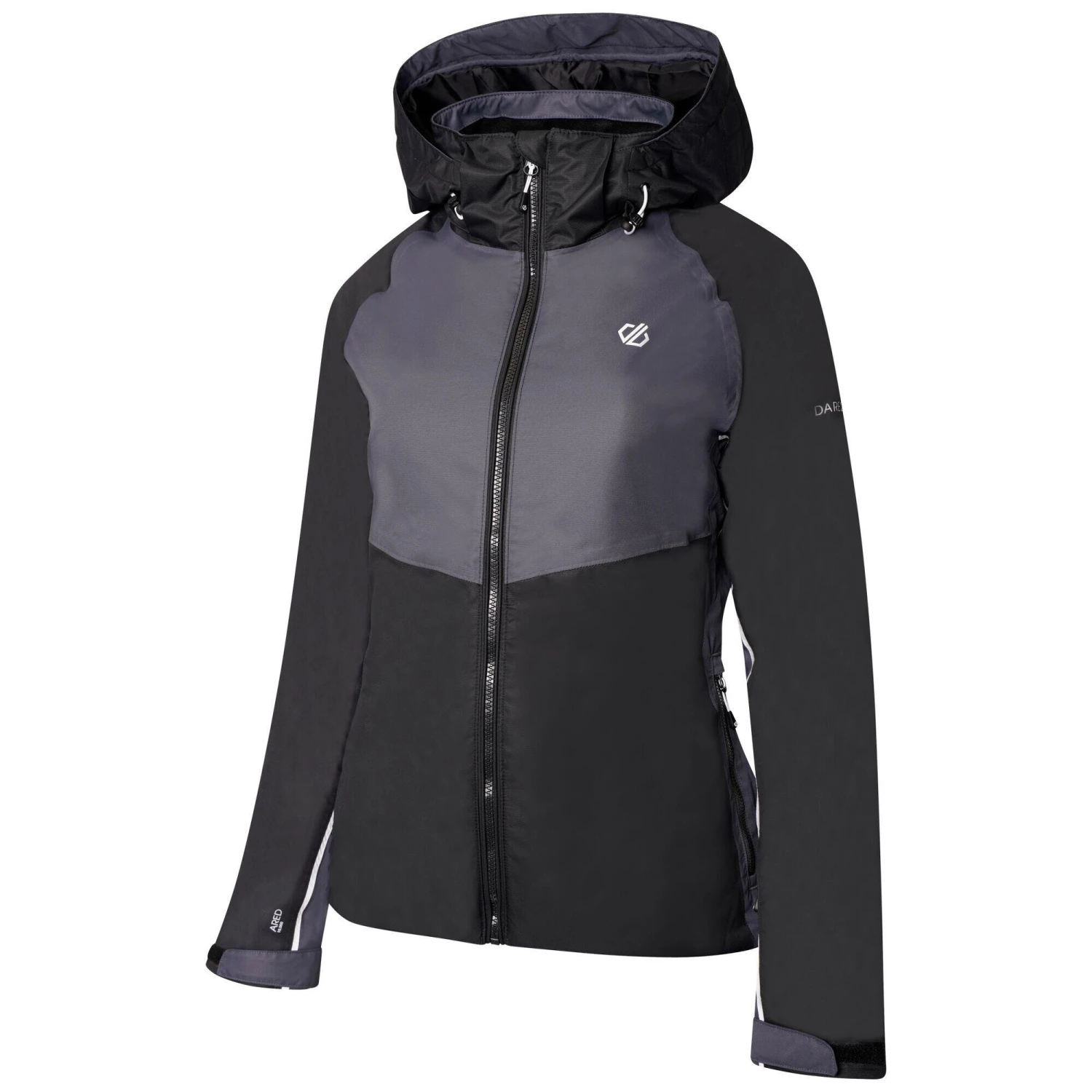 Regatta Womens/Ladies Radiate II Waterproof Ski Jacket (Black/Ebony Grey) - Image 3