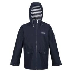 Regatta Childrens/Kids Belladonna Waterproof Jacket (Navy)