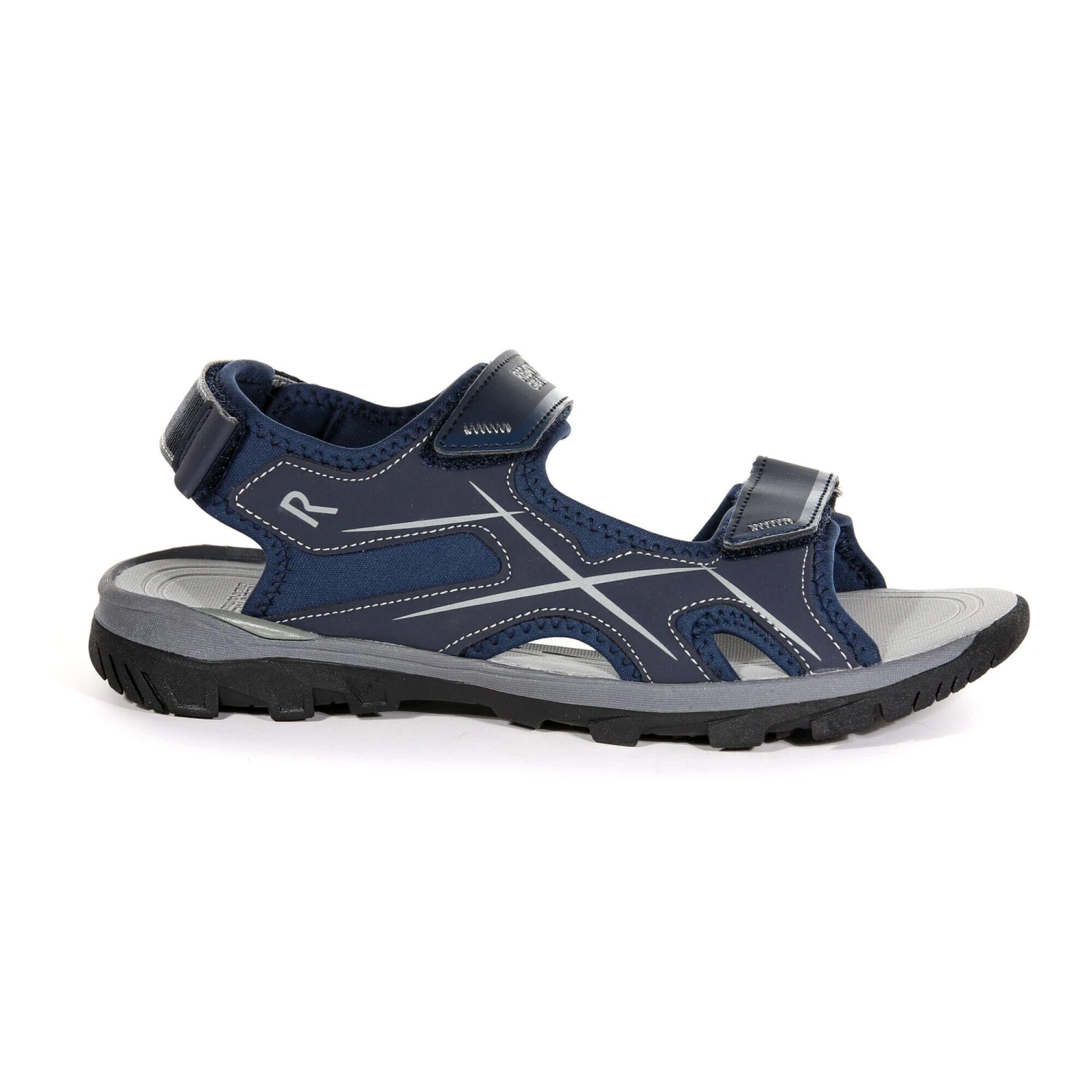 Regatta Mens Kota Drift Open Toe Sandals (Black/Bright Kiwi) - Image 13