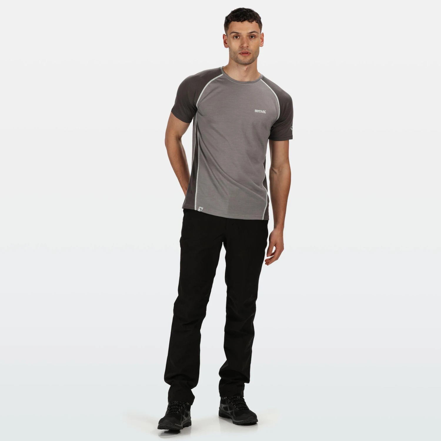 Regatta Mens Tornell II Active TShirt (Magnet Grey) - Image 3