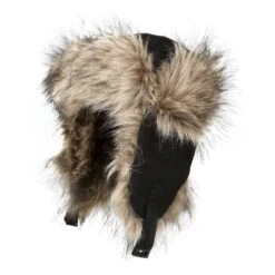 Regatta Mens Faux Fur Trapper Hat (Black)