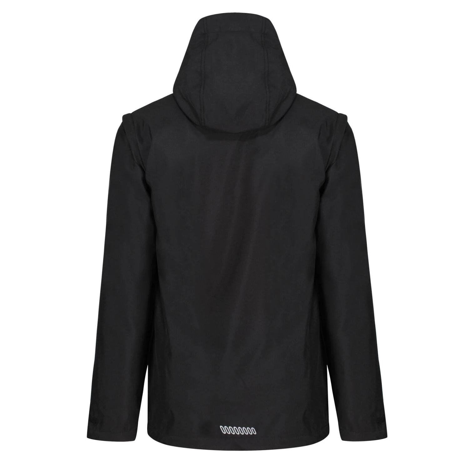 Regatta Mens Erasmus 4 In 1 Soft Shell Jacket (Black) - Image 2