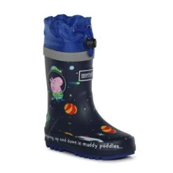 Regatta Childrens/Kids Peppa Pig Space Wellington Boots (Navy)