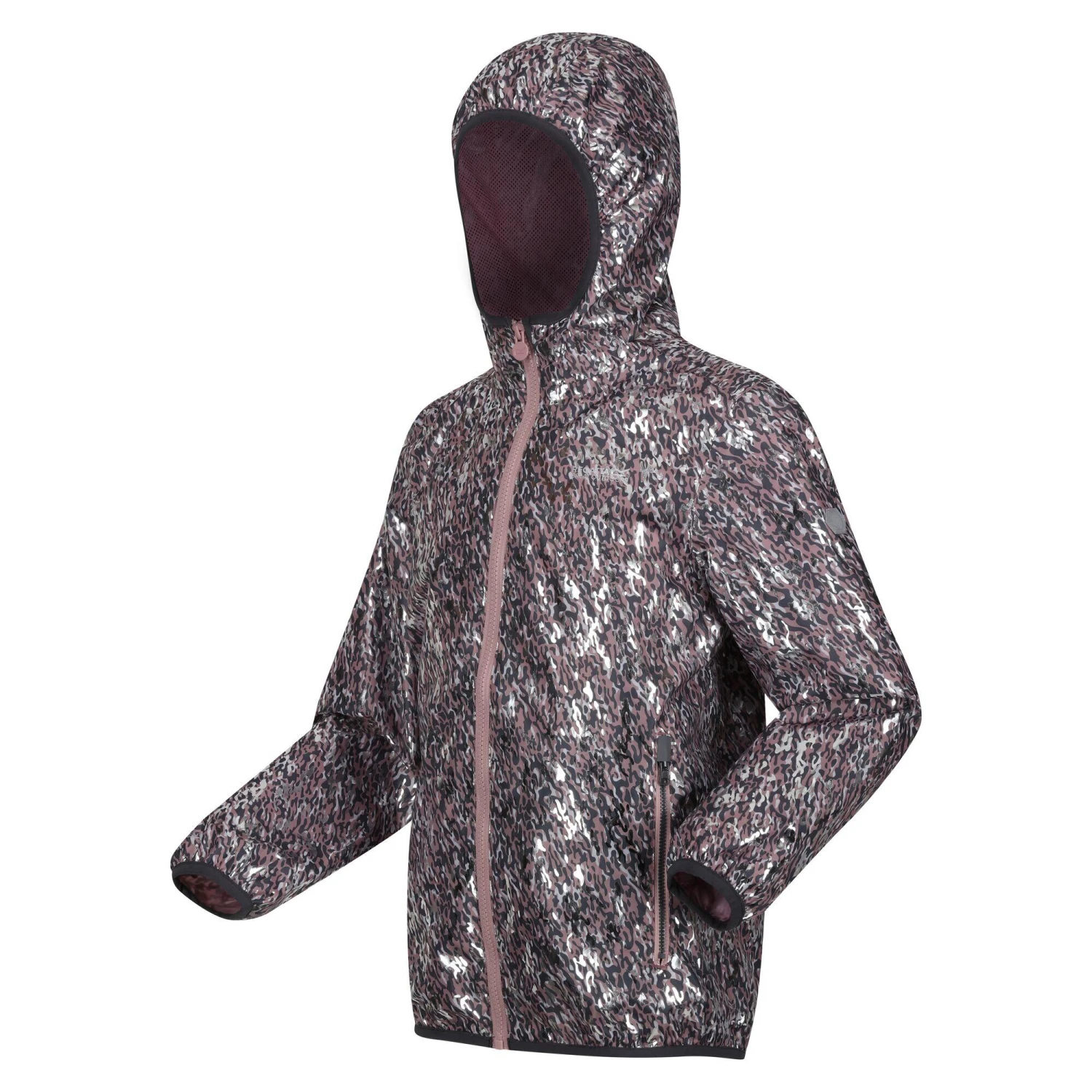 Regatta Kids' Printed Lever Packaway Waterproof Jacket