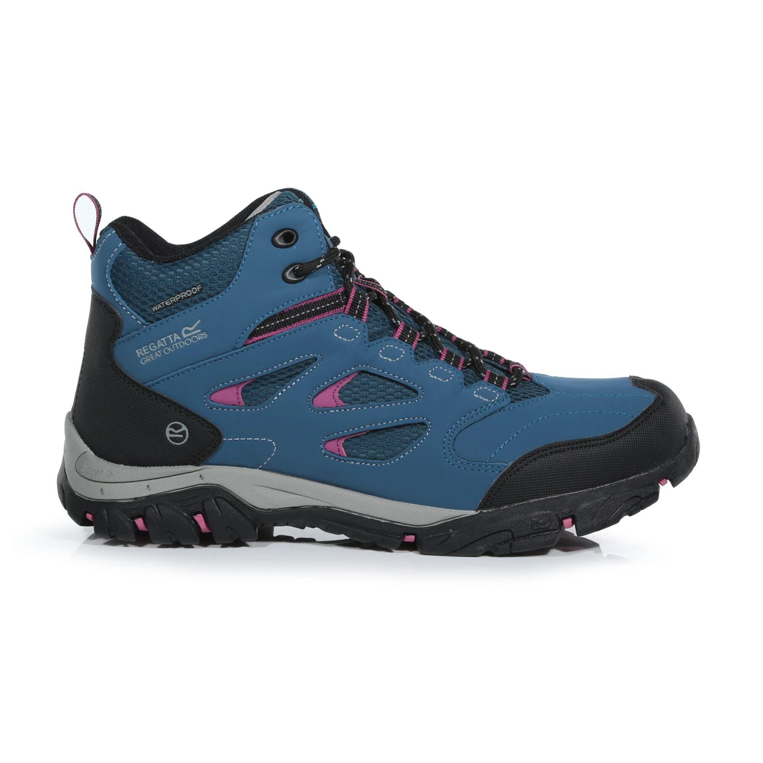 Regatta Womens/Ladies Holcombe IEP Mid Hiking Boots (Ash/Blue Opal) - Image 14