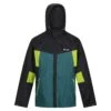 Regatta Mens Dresford Waterproof Jacket (Black/Pacific Green)