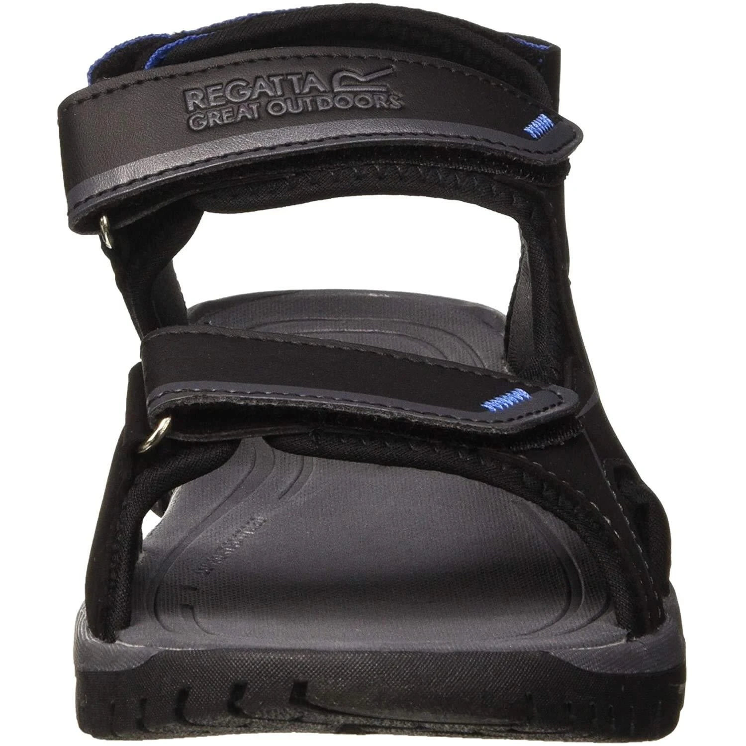 Regatta Mens Kota Drift Open Toe Sandals (Black/Bright Kiwi) - Image 7