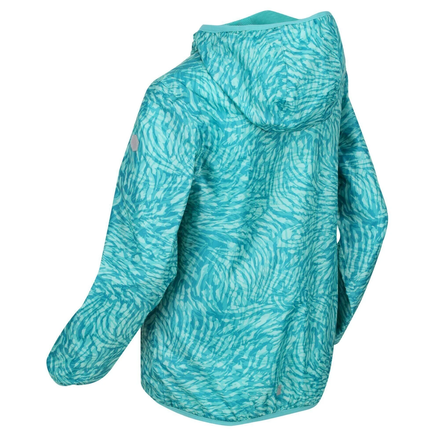 Regatta Childrens/Kids Lever Animal Print Packaway Waterproof Jacket (Neon Peach) - Image 11